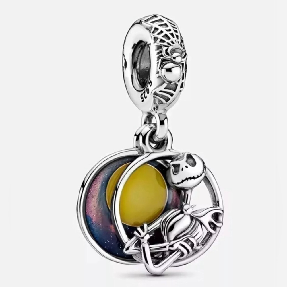 New Sterling Silver 925 Charm “Nightmare Before Christmas” Fits Pandora Jewlery